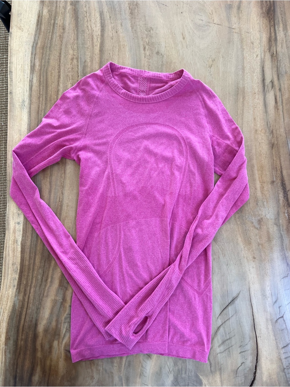Lululemon Swiftly Tech Long Sleeve - Heathered Raspberry - Picture 2 of 6